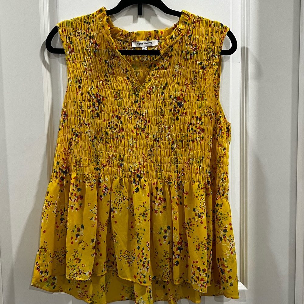 Yellow Blouse Size XL